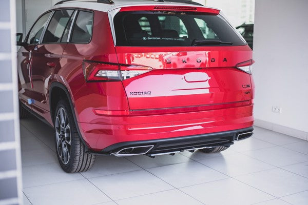Maxton Rear Side Splitters Skoda Kodiaq RS - Gloss Black