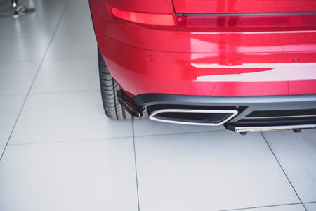 Maxton Rear Side Splitters Skoda Kodiaq RS - Gloss Black