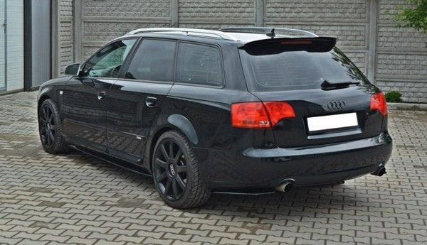 Maxton Side Skirts Diffusers Audi S4 / A4 / A4 S-Line B6 / B7  - Gloss Black