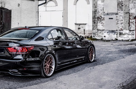 Maxton Side Skirts Diffusers Lexus Ls Long Wheelbase Mk4 Facelift - Gloss Black
