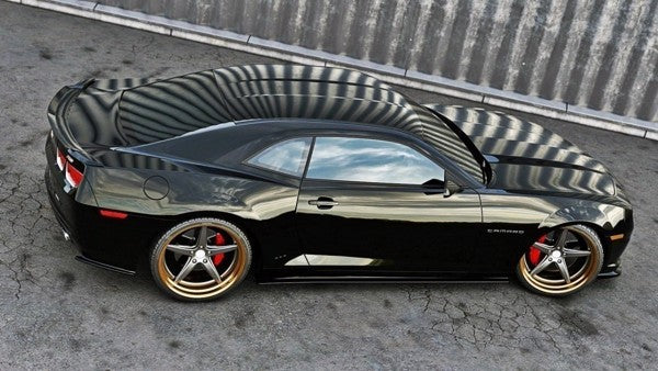 Maxton Rear Side Splitters Chevrolet Camaro V Ss - Us Version (Preface) - Gloss Black