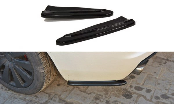 Maxton Rear Side Splitters Chevrolet Camaro V Ss - Us Version (Preface) - Gloss Black