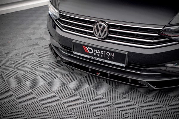 Maxton Front Splitter V.2 Volkswagen Passat B8 Facelift - Gloss Black