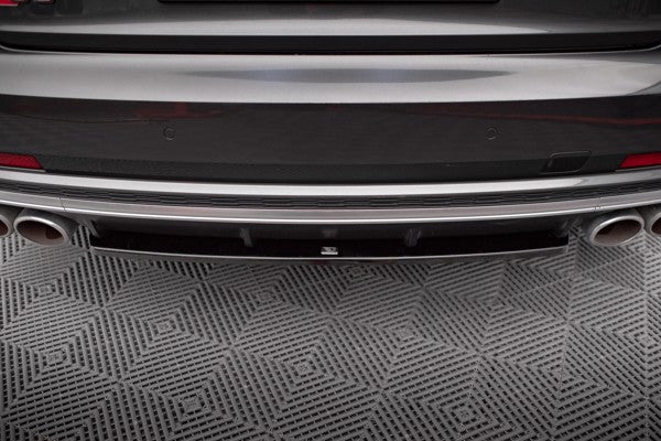 Maxton Central Rear Splitter For Audi S8 D5 - Gloss Black