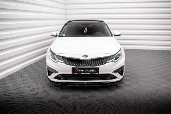 Maxton Front Splitter V.1 Kia Optima Mk4 Facelift - Gloss Black
