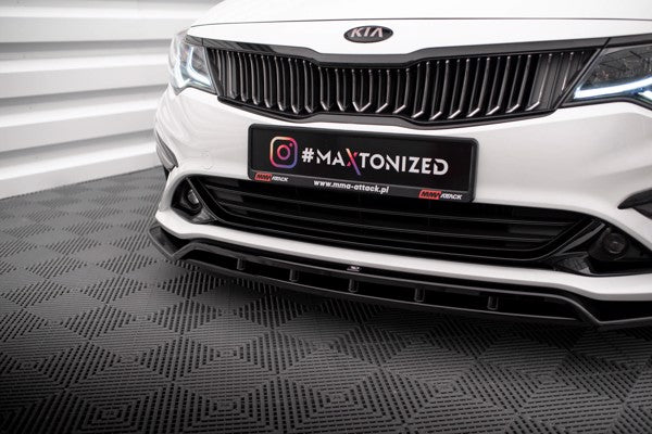 Maxton Front Splitter V.1 Kia Optima Mk4 Facelift - Gloss Black