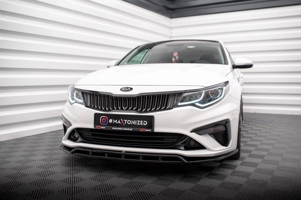 Maxton Front Splitter V.1 Kia Optima Mk4 Facelift - Gloss Black