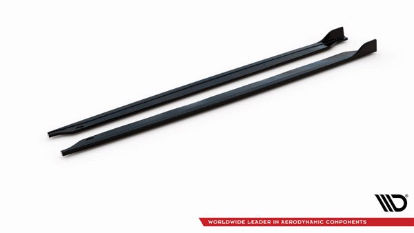 Maxton Side Skirts Diffusers V.2 Mini Cooper John Cooper Works R56 - Gloss Black