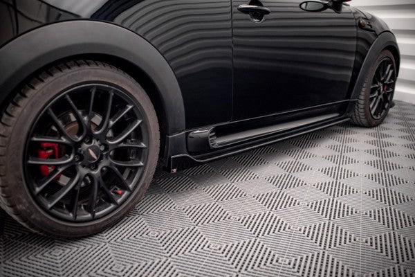 Maxton Side Skirts Diffusers V.2 Mini Cooper John Cooper Works R56 - Gloss Black