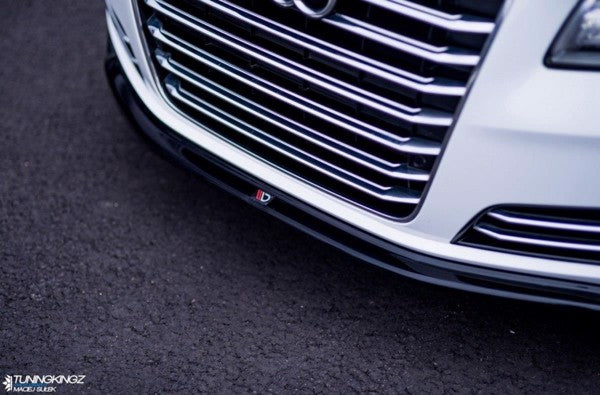 Maxton Front Splitter V.1 Audi A8 D4 - Gloss Black