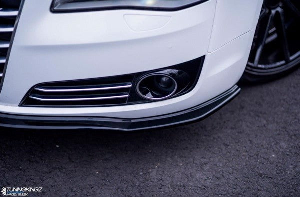 Maxton Front Splitter V.1 Audi A8 D4 - Gloss Black