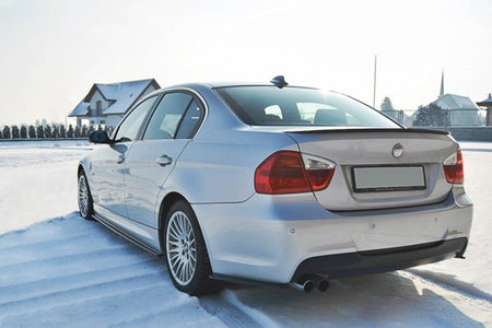Maxton Rear Side Splitters BMW 3 E90 Mpack - Gloss Black