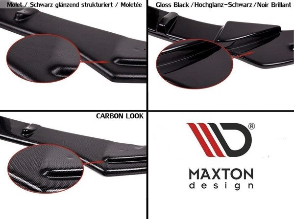 Maxton Rear Valance Ford Fiesta Mk8 St-Line - Gloss Black