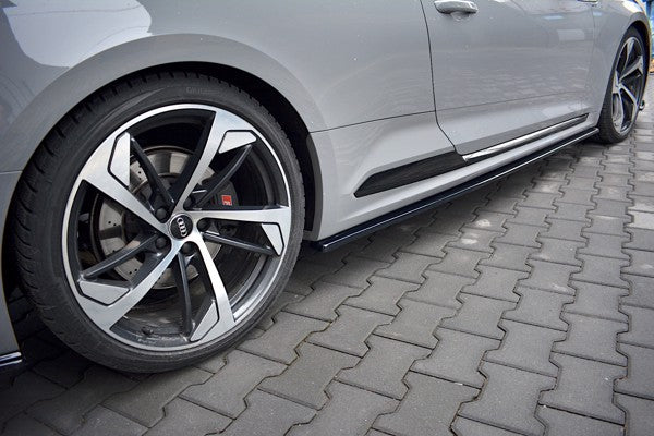 Maxton Side Skirts Diffusers Audi RS5 F5 Coupe - Gloss Black