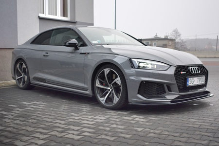 Maxton Side Skirts Diffusers Audi RS5 F5 Coupe - Gloss Black