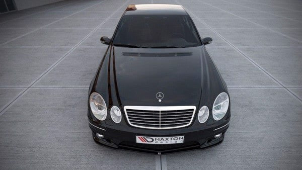 Maxton Front Splitter Mercedes E W211 Amg Facelift - Gloss Black