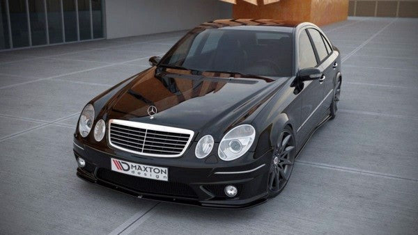 Maxton Front Splitter Mercedes E W211 Amg Facelift - Gloss Black