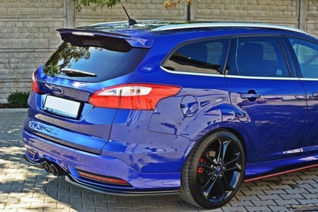 Maxton Rear Side Splitters Ford Focus St Mk3 Estate - Gloss Black