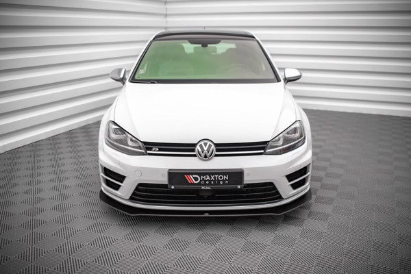 Maxton Street Pro Front Splitter V.1 Volkswagen Golf R Mk7 - Black