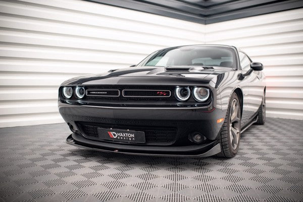 Maxton Front Splitter Dodge Challenger Rt Mk3 Facelift - Gloss Black