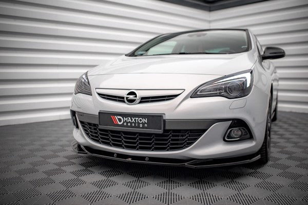 Maxton Front Splitter V.1 Opel Astra Gtc Opc-Line J - Gloss Black