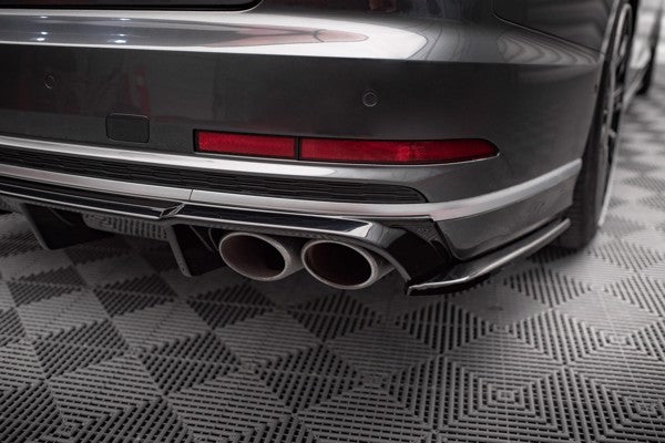 Maxton Rear Side Splitters V.2 Audi S8 D5 - Gloss Black