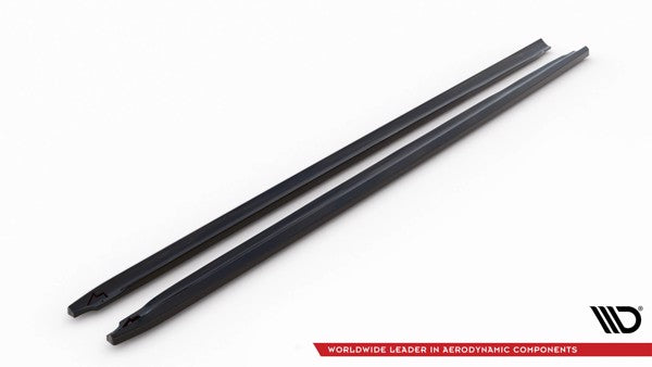 Maxton Side Skirts Diffusers V.2 Audi A5 / A5 S-Line / S5 Coupe 8T - Gloss Black