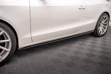 Maxton Side Skirts Diffusers V.2 Audi A5 / A5 S-Line / S5 Coupe 8T - Gloss Black