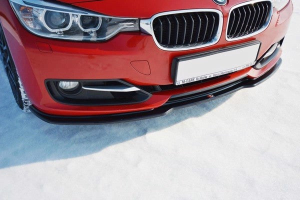 Maxton Front Splitter V.1 BMW 3 F30 - Gloss Black