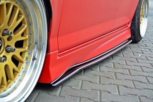 Maxton Side Skirts Diffusers Honda Jazz Mk1 - Gloss Black