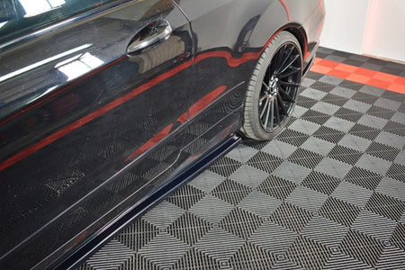 Maxton Side Skirts Diffusers Mercedes-Benz E-Class W207 Coupe Amg-Line - Gloss Black