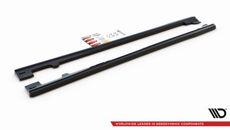 Maxton Side Skirts Diffusers Volvo V40 - Gloss Black