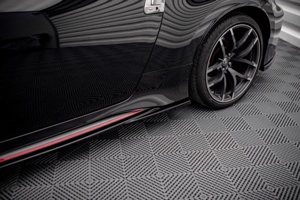 Maxton Side Skirts Diffusers V.2 Nissan 370Z Nismo Facelift - Gloss Black