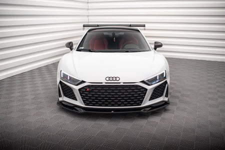 Maxton Front Splitter V.3 Audi R8 Mk2 Facelift - Gloss Black