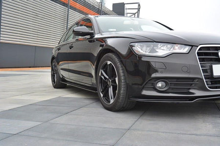 Maxton Side Skirts Diffusers Audi A6 C7 - Gloss Black