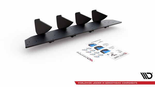 Maxton Racing Durability Rear Diffuser V.2 VW Golf 8 - Black