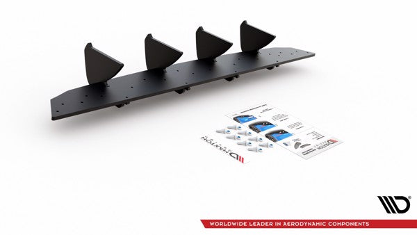 Maxton Racing Durability Rear Diffuser V.2 VW Golf 8 - Black
