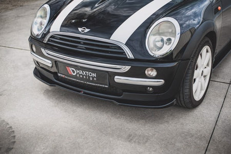Maxton Front Splitter Mini Cooper / One R50  - Gloss Black