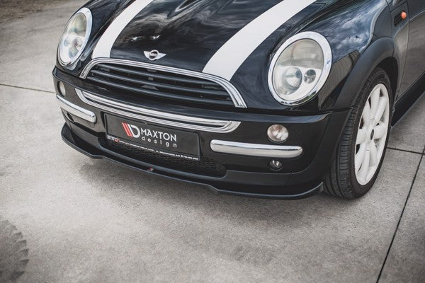 Maxton Front Splitter Mini Cooper / One R50  - Gloss Black