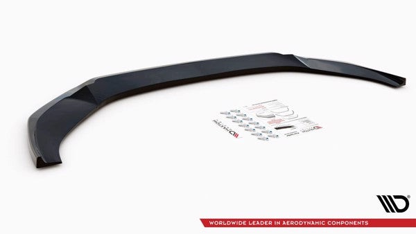 Maxton Front Splitter V.3 Audi A6 S-Line / S6 C8  - Gloss Black