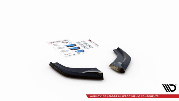 Maxton Rear Side Splitters V.2 Hyundai I30 N Hatchback Mk3 Facelift - Gloss Black