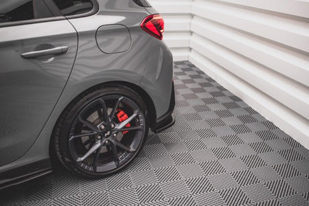 Maxton Rear Side Splitters V.2 Hyundai I30 N Hatchback Mk3 Facelift - Gloss Black