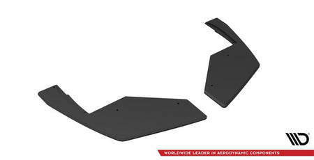 Maxton Street Pro Rear Side Splitters Nissan 370Z Nismo Facelift - Black