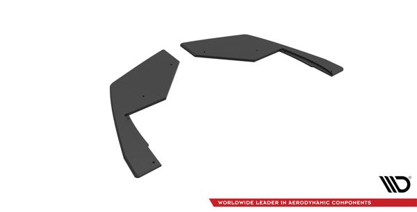 Maxton Street Pro Rear Side Splitters Nissan 370Z Nismo Facelift - Black