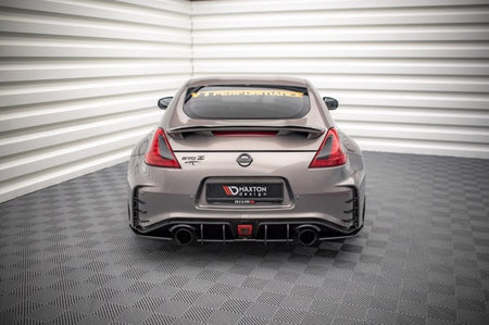 Maxton Street Pro Rear Side Splitters Nissan 370Z Nismo Facelift - Black