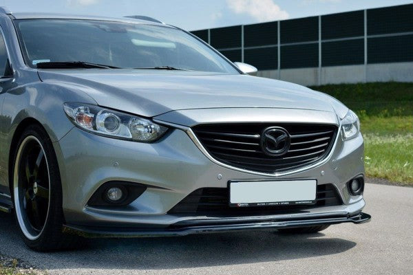 Maxton Front Splitter V.1 Mazda 6 Gj (Mk3) - Gloss Black