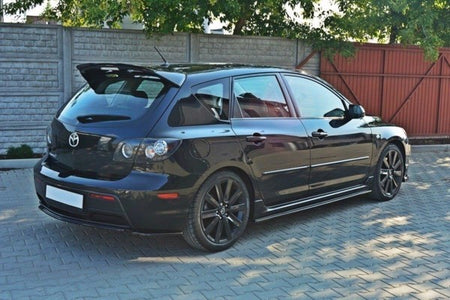 Maxton Central Rear Splitter Mazda 3 Mps Mk1 Preface (Without Vertical Bars) - Gloss Black