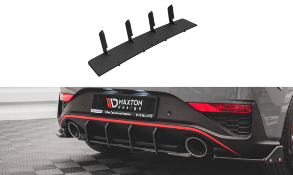 Maxton Street Pro Rear Diffuser Hyundai I30 N Hatchback Mk3 Facelift - Black