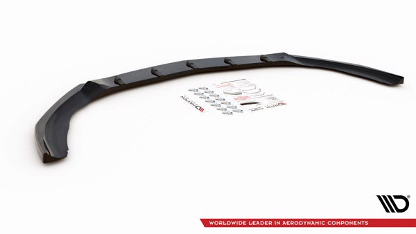 Maxton Front Splitter V.5 Mercedes A35 Amg / Amg-Line W177  - Gloss Black