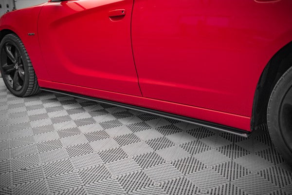 Maxton Street Pro Side Skirts Diffusers Dodge Charger Rt Mk7 Facelift - Black